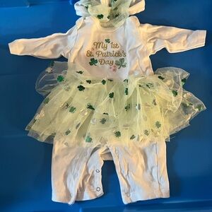 Baby Starters St. Patrick's Day Costume - White and Green
